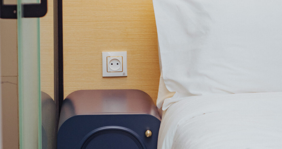 Chambre avec deux lits à l'hôtel La Mariette De Kisantu