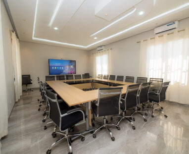 La salle de conférence et évenements de l'hôtel Laa Mariette à Kisantu